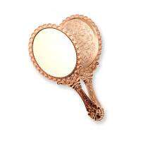 กระจกแต่งหน้า กระจก ส่องหน้า มีด้ามจับ ลายแอนทิค Handheld makeup mirror antique