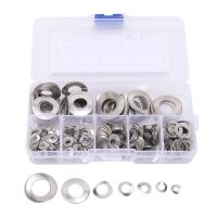 295 Pcs 304 Stainless Steel Spring 2 Wave Washer Gasket Assortment Kit (M3 M4 M5 M6 M8 M10 M12) Nails Screws  Fasteners