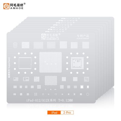 Amaoe BGA Reballing Stencil สําหรับ Ipad Pro 12.9 10.5 9.7 A14 A9 A10X A12 A12X 2 3 4 5 6 Air Mini CPU Nand Power RAM Audio IC Chip