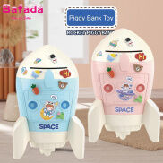 Bafada Trẻ Em Abs Rocket Ống Heo Đựng Tiền Tiền Tiết Kiệm Không Gian Màu