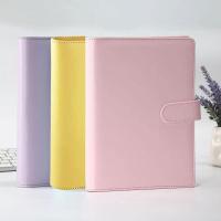 PU Leather Macaron Color Notepad Notebook C2U6