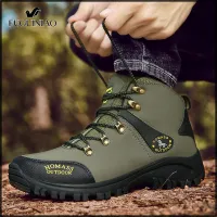 2021 Men Waterproof Hiking Shoes Military Tactical Boots DELTA Outdoor Breathable Climbing Shoes Non-slip Trekking Sneakers Male（COD）