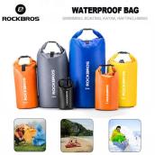 ROCKBROS Waterproof Roll Top Dry Bag Floating Dry Compression Sack Keeps Gear Dry for Kayaking Canoeing Beach Rafting Boating Snowboarding Hiking Camping and Fishing