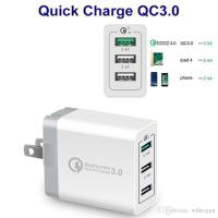 Quick Charge QC 3.0 หัวชาร์จ3.0 USB Wall Fast Port Charger 3 กิกะไบต์สำหรับ Ii Phone Huawei Samsung vivo oppo etc