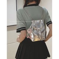 Chain small fragrant style backpack for women 2023 new trendy fashion student class backpack single shoulder handbag 【JYUE】