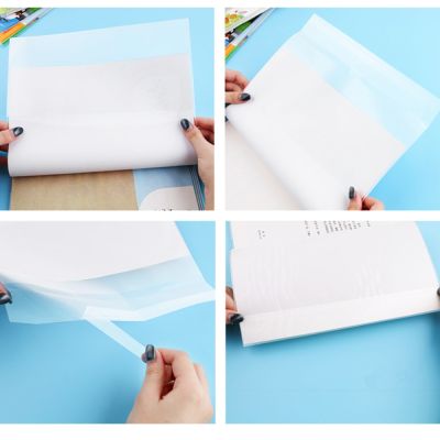 5pcs 16K Book Cover Clear Waterproof Textbook Cover Plastic Exercise Book Note Book Film Protector