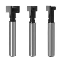 3 Pcs 14นิ้ว Shank T-Slot Cutter Router Bits Keyhole Router Bit Set สำหรับไม้ Hex Bolt T-Track Slotting Milling Cutters