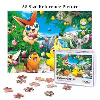 Pokémon Pokemon Pikachu, Snivy, Victini, Oshawott And Drilbur Wooden Jigsaw Puzzle 500 Pieces Educational Toy Painting Art Decor Decompression toys 500pcs