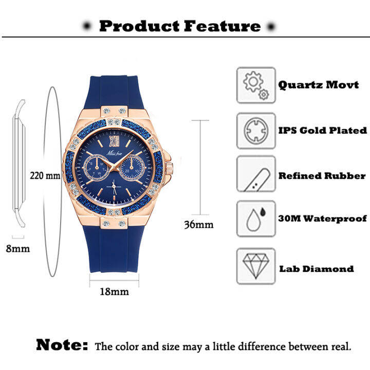 missfox-womens-watches-chronograph-rose-gold-sport-watch-ladies-diamond-blue-rubber-band-xfcs-analog-female-quartz-wristwatch