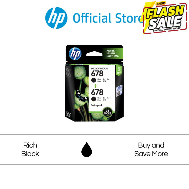 hp-678-nbsp-black-tri-color-ink-cartridge-combo-2-pack-hp-deskjet-2645-4645-1515-2515-2545-3545-4515-หมึกสี-หมึกปริ้นเตอร์-หมึกเครื่องปริ้น-hp-หมึกปริ้น-ตลับหมึก