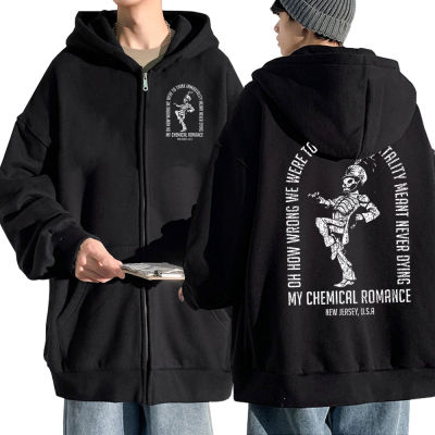 My Chemical Romance Zipper Hoodie The Black Parade Rock Band Sweatshirt Men Long Sleeve Hoodies Hip Hop Goth Punk Jacket Coat Size XS-4XL