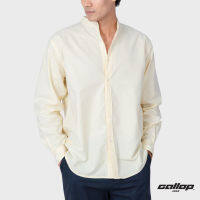 GALLOP : OXFORD CASUAL MANDARIN COLLAR SHIRT เสื้อเชิ๊ตคอจีนแขนยาว รุ่น GW9024 สี Vanilla / ราคา 1490.-