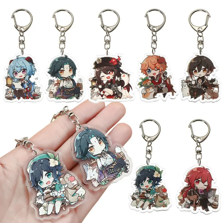 Anime Keychain Man Ensemble Stars Key Chain Women Key Holder Couples Keyring  Pendant Cartoon Game Acrylic Key Ring  Ensemble stars Anime jewelry  Couples keyring