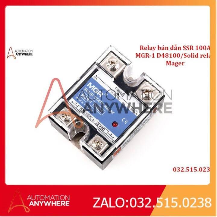 Relay Bán Dẫn SSR 100A MGR-1 D48100 Solid Relay Mager INPUT 3-32VDC ...