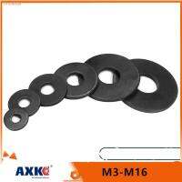 ♂▦ 2/5/10/20/25pcs M3 M4 M5 M6 M8 M10 M12 M14 M16 Black Grade 8.8 Steel Large Size Oversize Big Wider Flat Washer Plain Gasket