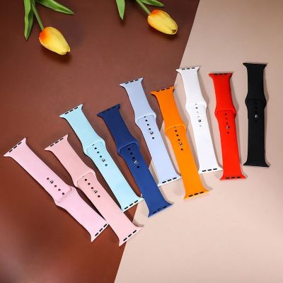 Tali jam silikon untuk Apple Watch gelang jam silikon untuk Apple Watch seri 8 7 6 5 4 SE Ultra Band 49mm 45mm 44mm 42mm 41mm 40mm 38mm