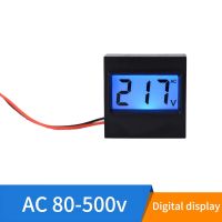 อุปกรณ์โวลต์มิเตอร์110V เครื่องมือดิจิตอล80-500V AC Display LCD 2แรงดันโวลต์มิเตอร์ DIY สายไฟฟ้า220V