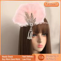 Fenteer Headwrap ที่คาดผมขนนก1920S ธีมที่คาดผมวัยรุ่นสไตล์วินเทจสำหรับผู้หญิง