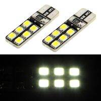 IFixedShop 1คู่ T10สีขาว12 LED 2835 SMD CANBUS ไฟสัญญาณรถยนต์