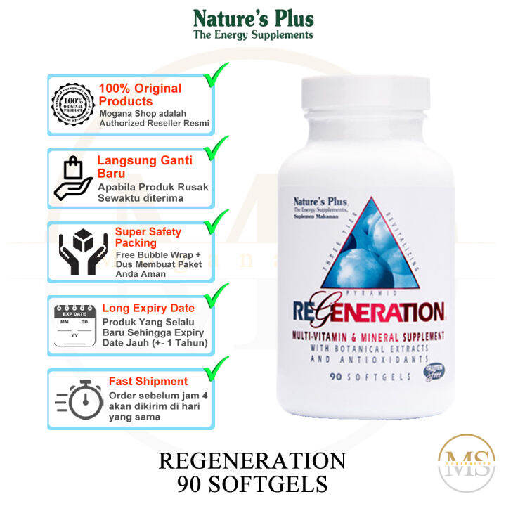 NATURES NATURE NATURE'S PLUS REGENERATION MULTIVITAMIN MULTI VITAMIN