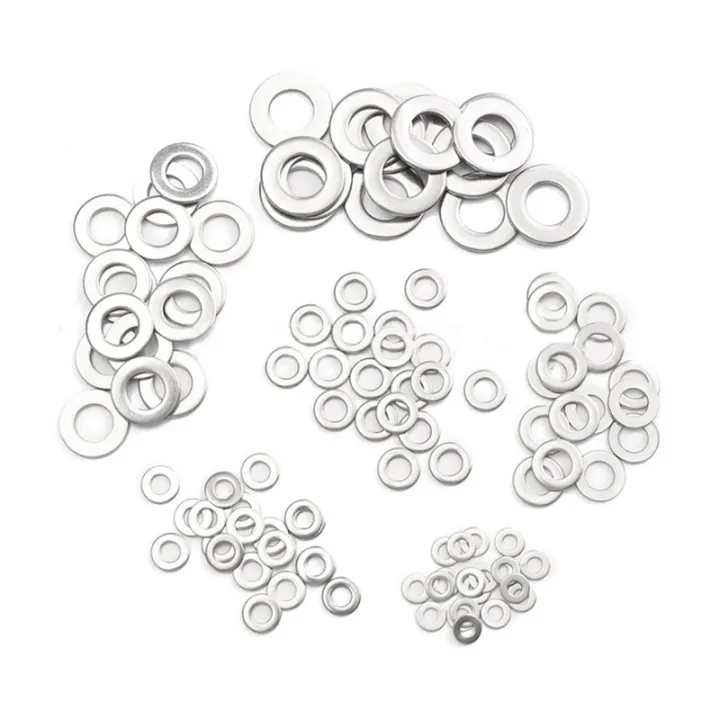 100pcs Flat Washers 304 Stainless Steel Metric Sealing Screw Repair Kit - View #4