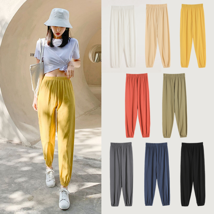 S-2XL Fashion Women Trousers Female Cotton Plus Size Loose Casual Pants