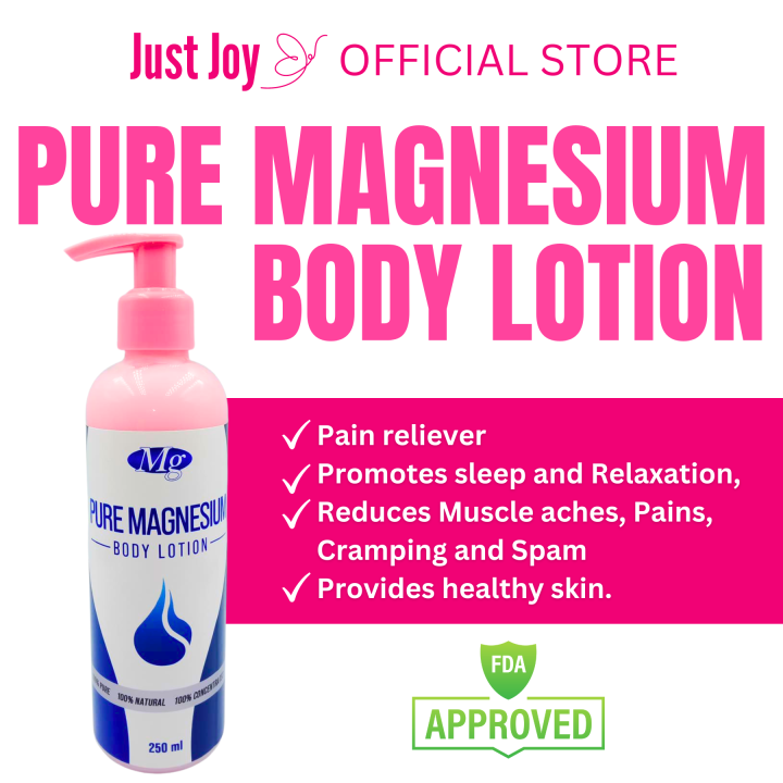 JUST JOY PURE MAGNESIUM LOTION 250ml SKIN DISEASES ARTHRITIS