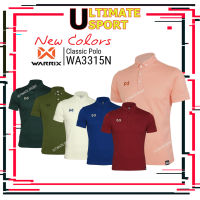 Warrix รุ่น Classic WA3315 เสื้อโปโลวาริกซ์แขนสั้นสีล้วน วอริกซ์ (WA-3315N, WA-3315) - พีช/เขียว/น้ำเงิน/ขาว/แดง/เขียวทหาร สีใหม่ทีมชาติไทย