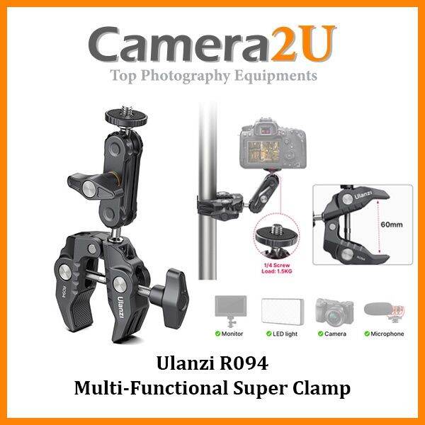 ULANZI Super Clamp Mit Magic Arm - Universalklemme Für Kamera & Zubehör