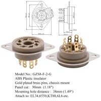 Holiday Discounts 1PC 8PIN K8A TUBE SOCKET Plastic VALVE BASE For KT88 6SN7 6L6 5AR4 5881 Vintage Audio Amplifier DIY Chassis PCB Mount Hifi