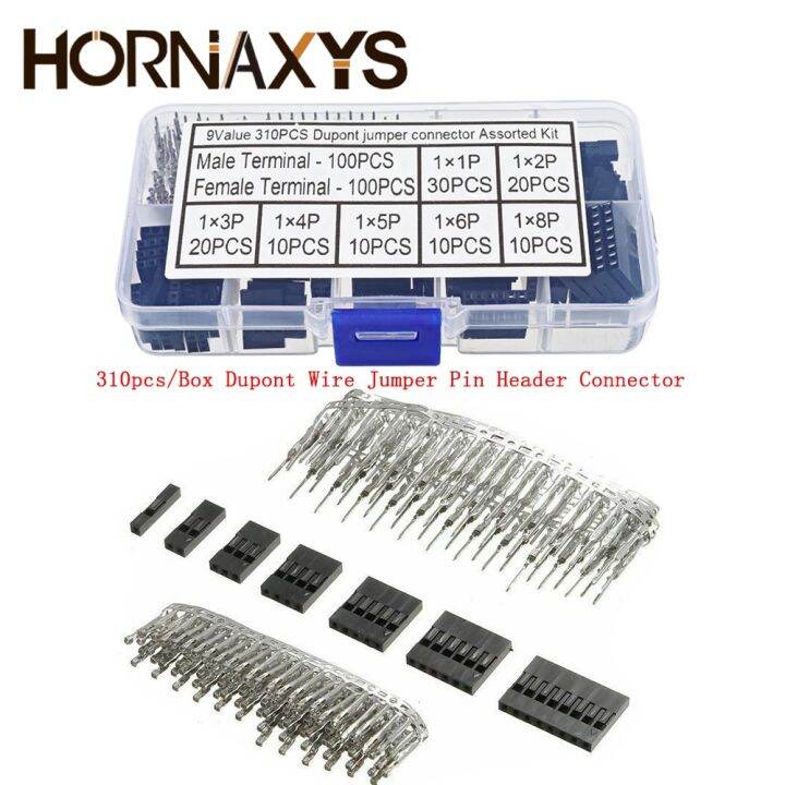 Dupont Connector 50-Piece Dupont And Servo Crimp Connector Set - Male & Female Pin Headers, Jumper Wires, For DIY Electronics Crimp Pin Connector Set - Foto 2