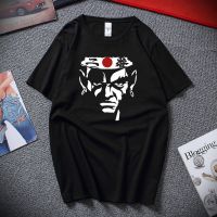 เสื้อยืดแขนสั้น ผ้าฝ้าย พิมพ์ลายโลโก้อนิเมะ Afro Samurai Swordsman Camiseta masculina to สไตล์ญี่ปุ่น FW0S