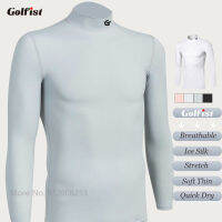 Golfist ผู้ชายผู้หญิงครีมกันแดดเสื้อกีฬากอล์ฟครีมกันแดดเสื้อยืด Unisex ผ้าไหมน้ำแข็ง Cool Golf ชุดชั้นในแขนยาว Anti-UV Tops