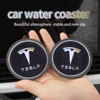 Car Laser Silicone Colorful Reflective Water Coaster for Tesla Model 3 Model S Model Y Model X Accessories