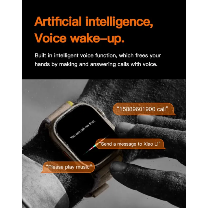 2023-t800-อัลตร้าสมาร์ทนาฬิกา-1-99-นิ้วหน้าจอ-diy-วอลล์เปเปอร์ไร้สายชาร์จบลูทู-ธ-5-0-โทร-ip67-กันน้ำชุด-8-สำหรับ-android-และ-ios