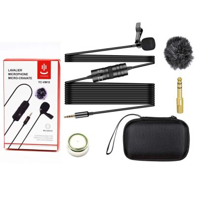 Yichuang YC-VM10 Clip On Lavalier Microphone 3.5mm with 6 meter cable