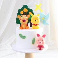 ❆♈卍 ตุ๊กตาตกแต่งเค้ก รูป Winnie the Pooh 3 ชิ้น