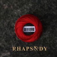 Rhapsody Red Colors Size 8 Pearl Cotton Crochet Thread Embroidery Craft Needle 100 Egyptian Cotton Mercerized