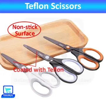 Stainless Steel Office Scissors Teflon Anti-rust Anti-stick