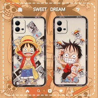 เคสพร้อมเคส Vivo V25 5G /Vivo V25 Pro 5G / V25e อะนิเมะหนึ่งชิ้น Luffy รูปการ์ตูนตลกเคสนิ่มโปร่งใสฝาครอบป้องกันเลนส์กล้อง