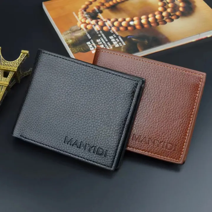 【Seno-Lady】Mens Driver's License Wallet Retro Trifold Short Wallet for ...