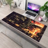 ▨ Science Fiction Gaming Mouse Pad Deskpad Large Rubber Keyboard Pad Surface For Computer Mouse Non-slip Locking Edge Computer Mat