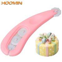 HOOMIN 4 Wheels Fondant Embosser Cutter Icing Stitching Cutter Knife Sugarcraft Paste Embosser Cake Decoration Mold Pastry Tools Bread Cake  Cookie Ac