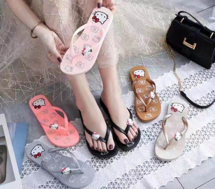 kitty flip flops