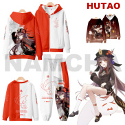 Genshin Impact Cosplay Trang Phục Hutao Hoodie Hu Tao Cosplay 3D In