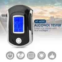 Handheld Digital Breath Alcohol Tester Practical Breathalyzer Multi-functional Breath Drunk Driving Analyzer with 20 Mouthpieces