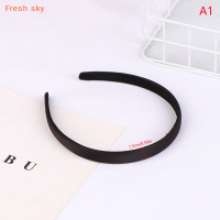 Fresh sky ที่คาดผมสีดำแบบมินิมอลที่คาดผมกันลื่นสีทึบแบบมินิมอลสำหรับสาวๆห่วงที่คาดผมเครื่องประดับผมแบบ DIY