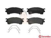 P49 023B ผ้าเบรก F (แท้ BREMBO รุ่น Black) MAZDA โปรทิเจ Protege 1.8 2.0 ปี1998-&amp;gt;/Ford เทยีร่า Laser Tierra 1.8 1998-2004