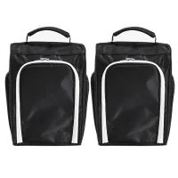 2 Pcs Golf for Travel Zippered Sports Shoe Carrier Bags Golf Shoe Tote Golf Accessories