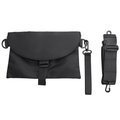 Men Messenger Bag Pack Nylon Waterproof Casual Mens Shoulder Bag Black Functional Zipper Bag Crossbody for Male